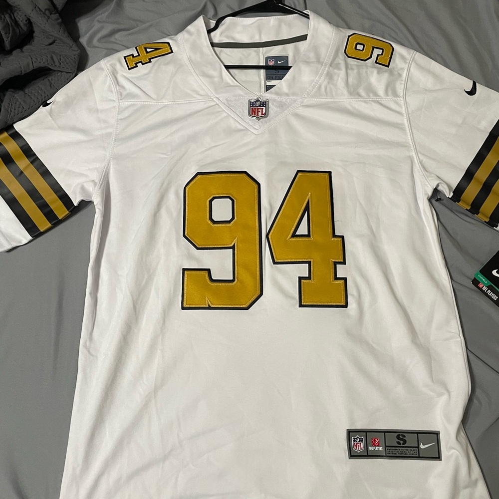 Brand New Away/White Nike Cameron Jordan #94 Small NFL Jersey